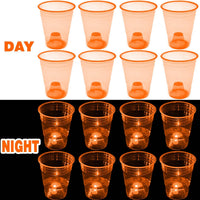 mishunyus 24-pack purple LED glow party cups, 16 oz plastic - view 17