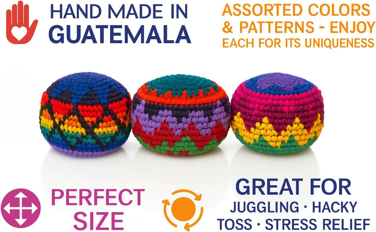 Funny Guy Mugs Footbag Set Assorted Colors and Patterns – Fun for Kids & Family - image 2