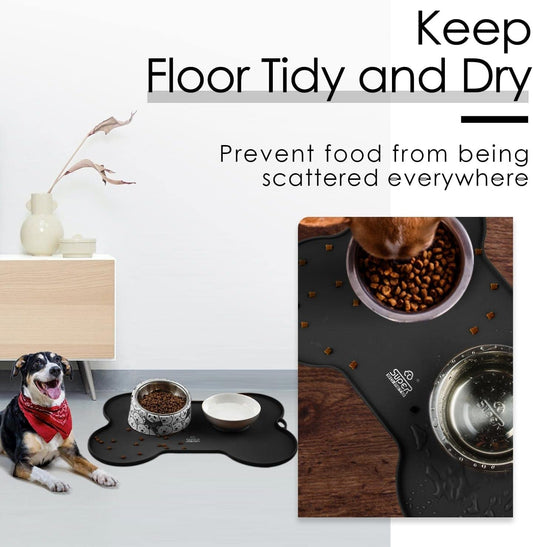 Silicone Non Spill Cat Feeding Mat Puppy Placemat Waterproof - BIG FRENCHIES