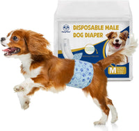 Dog Diapers Male Disposable, Belly Bands for Male Dogs, S 26pcs – Essentials for Dogs - M-52