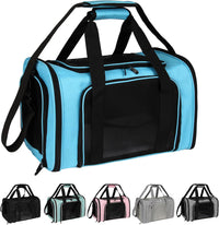 Top tasta Dog Cat Carrier Pet Carriers for Small Medium Large Cats - 18.0"L x 11.0"W x 11.0"H / Blue