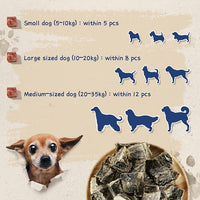 Cod Skin Cubes Dog Treat, Chew Fish Skins Rolls w/Taurine, One-Ingredient Grain Free Healthy Dog Treat, Rich in Omega3, 8 oz