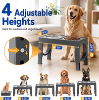 XIAZ Elevated Dog Bowls Large Breed Raised Dogs Bowl Stand - D-Grey / Basic - image 2