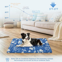 BEAUTYZOO Cooling Mat for Large Dogs, Self-Cooling - Navy Blue / 48.0"L x 28.0"W x 1.0"Th(L) - image 2