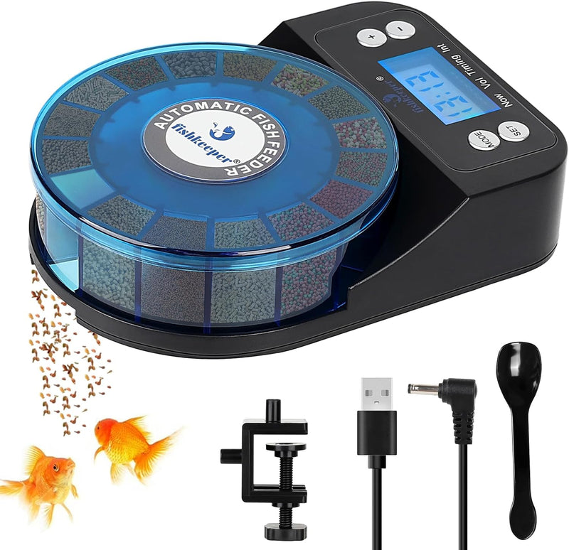 fishkeeper Automatic Fish Feeder for Aquarium