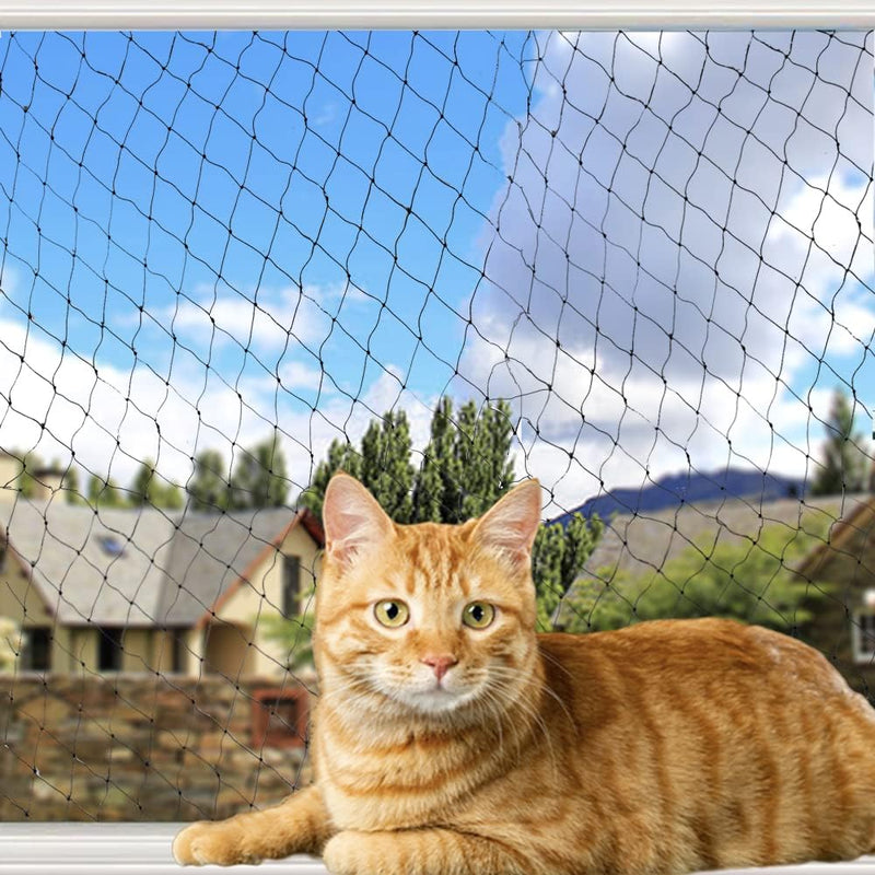 YOKMO Cat Balcony Rail Net Anti-Fall Netting Pet Mesh Fence - 10*13ft