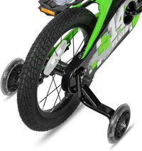 JOYSTAR Pluto 12-20" Kids Bike with Light Up Training Wheels – Fun for Kids & Family - Green / 16 Inch with Flash Training Wheels - image 3