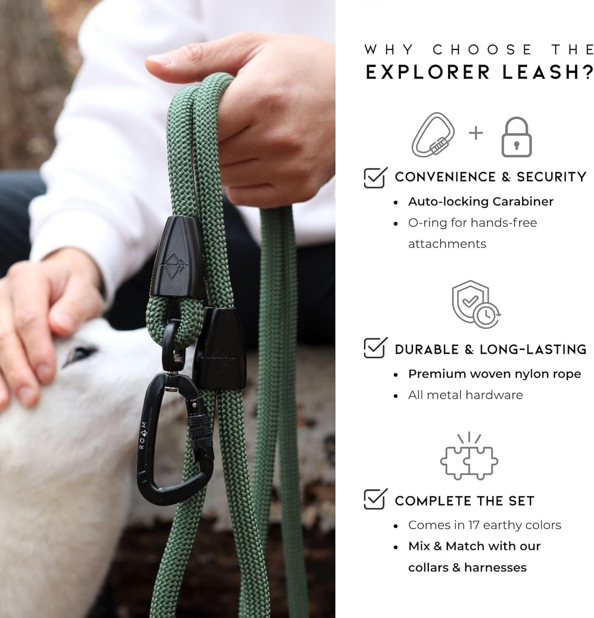 MADE TO ROAM Premium Explorer Leash - Michigan Autumn / 4 Feet - image 2