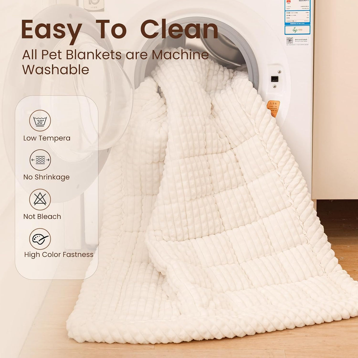 Couch Cover for Dogs Washable - White / 27.6" x 47.2" - image 3