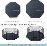 Octagon Dog Playpen Mat Washable Leakproof Pet Liner, 29' - Dark Grey-xxl / Octagon-XXL-28'*70'(Wide*Diameter) - image 3