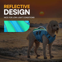 Dog Life Jacket Medium,Ripstop Dog Flotation Vest for Medium Dogs – Essentials for Dogs - Large / Blue - image 3