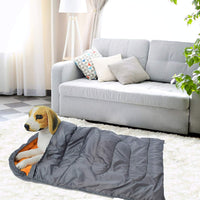 Dog Sleeping Bag Waterproof Warm Packable Dog Bed with Storage Bag - Orange - image 4
