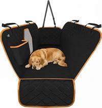 Dog Car Seat Cover for Back Seat - XL / Orange