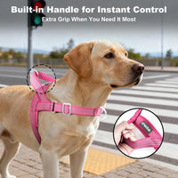 No Pull Dog Harness with Handle - Pink / M - image 3