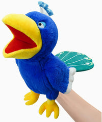 Marine Animals Hand Puppets for Kids, Toddler Includes Sharks - Peacock / Birds