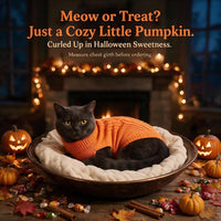 Cat Sweater Stretchy, 19 Colors, 6 Sizes - Orange / Medium / Vest - image 3