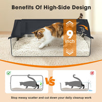 AIPERRO Stainless Steel Litter Box with Lid - Dark Gray / Large / 1 Count - image 4