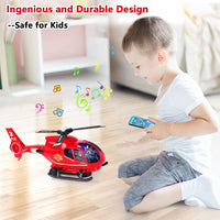 ele ELEOPTION Airplane Toy Infrared Remote Control Plane Toys - Airplane Red - image 4