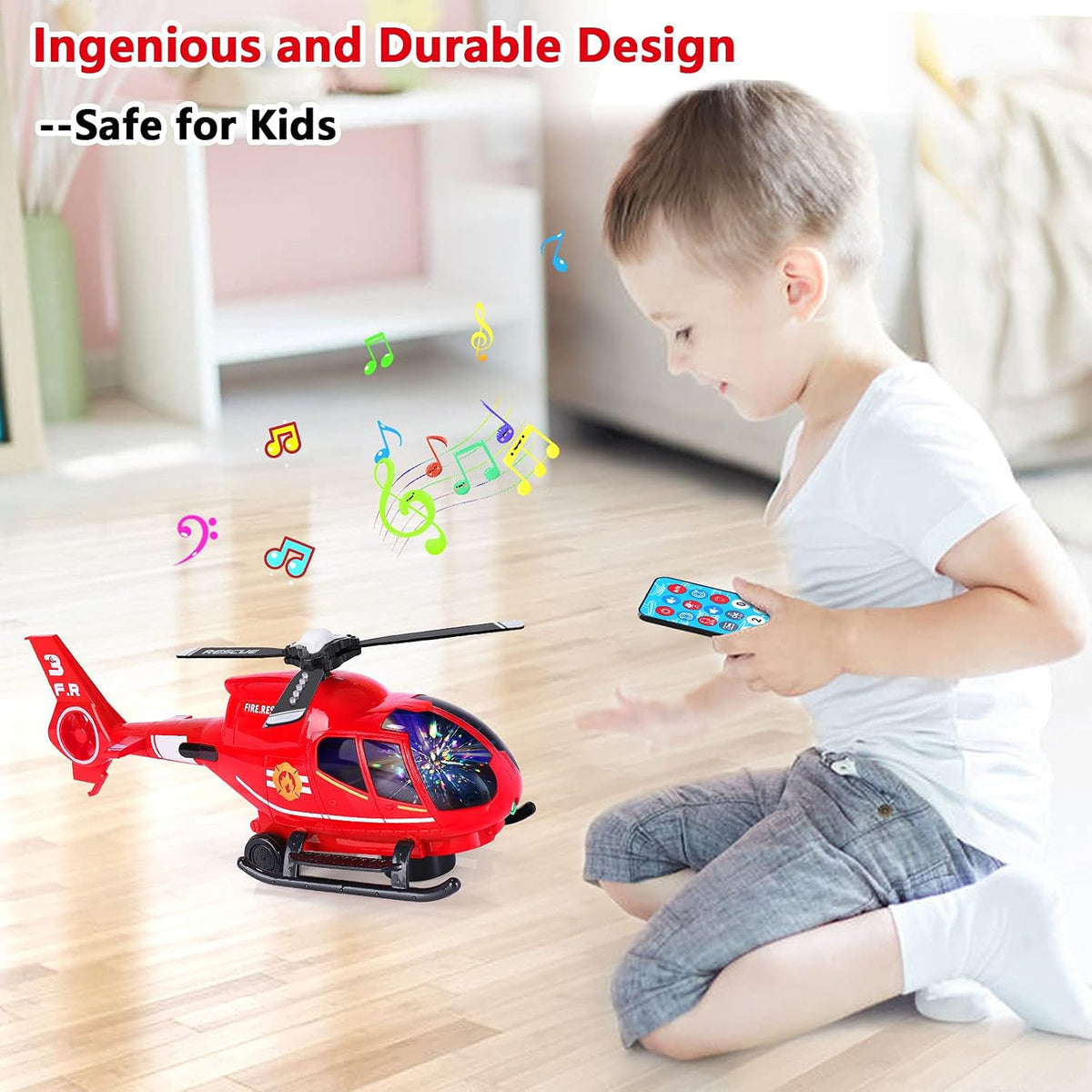 ele ELEOPTION Airplane Toy Infrared Remote Control Plane Toys - Airplane Red - image 4