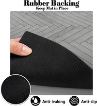 Dog Food Mats for Floors Absorbent, Pet Cat Food Mat - S(12"×20") / 01-Light Grey - image 3