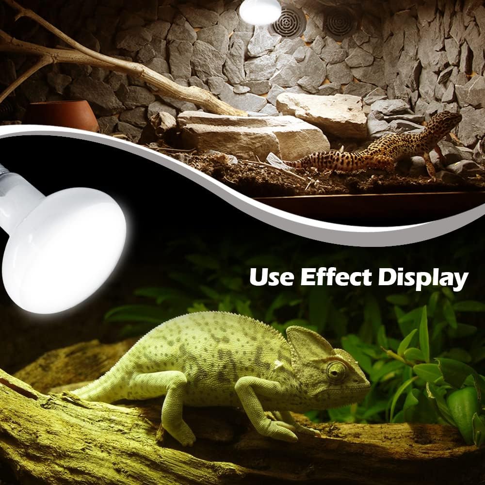 Reptile Heat Lamp 75W 2 Pack, UVA Basking Light Bulbs - 100.0 Watts - image 2