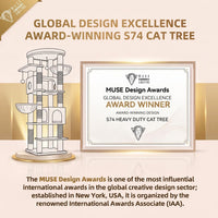 Globlazer 74in Heavy Duty Cat Tree Tower for Indoor Cats Large Adult - Cactus Green / 74inch - image 2