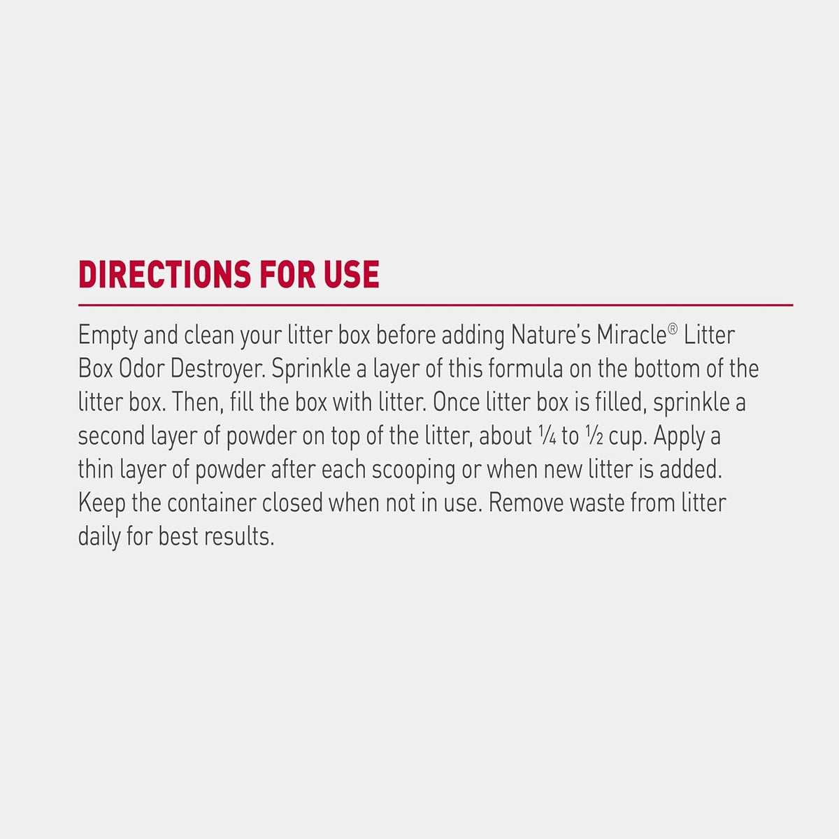 Nature's Miracle Cat Litter Box Odor Deodorizer Powder - image 4