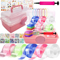 gigididi nano tape bubble kit with 5 colors of reusable tape and storage box