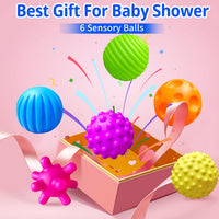 6 Pack Sensory Balls for Toddlers 1-3 - 6 Pack - image 2