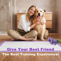 MIZOK Dog Pee Pads Wee Wee Pads Lavender Odor Control XXL 30x36in – Essentials for Dogs - Large 28"x34“ 40 Count - image 4