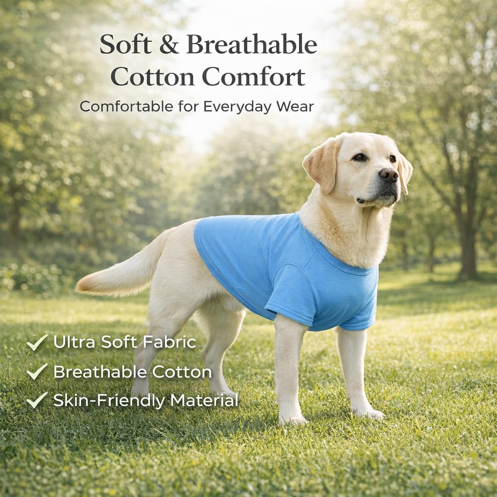 Lovelonglong Pet Clothing Dog Costumes Basic Blank T-Shirt Tee Shirts - XXL (-30lbs) / Turquoise - image 4