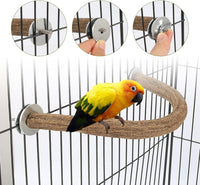 Natural Wood Bird Perch, U-Shaped Bird Perch for Cage – Essentials for Birds - 2 Pcs L U Perch - image 3