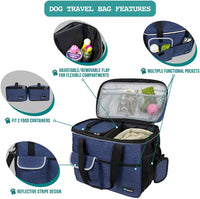 PetAmi Dog Travel Bag Organizer, Pet Supplies Diaper Tote - Medium - 14.5"L x 8.0"W x 12.0"H / Navy - image 4