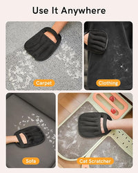 2025 Newly Upgraded Pet Hair Removal Gloves for Cats & Dogs, Electrostatic Grooming Gloves for Pet Hair, Five-Finger Reusable Pet Hair Remover Tool for Clothes, Bed, Couch, Carpet, 2 Pcs