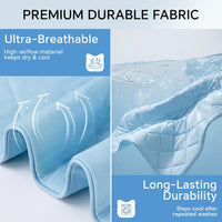 Luciphia Q-MAX>0.4 Cooling Dog Blanket Breathable Cold Pet Puppy Blue - Blue / 40x60 inches - image 2