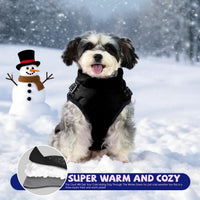Gyuzh Dog Coat with Harness Puppy Coats Small Dog Harness Jacket - XXXXX-Large / black - image 2