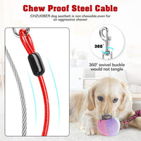 Chew Proof Dog Car Seat Belt - Red / 2 Pack - image 2