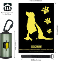 Metal Dog Poop Bag Holder 2-Pack w/Leash Clip - Green / 2 Count (Pack of 1) - image 3