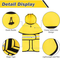 Dog Raincoat Hooded Slicker Poncho with Leash Hole - X-Large (Pack of 1) / Yellow - image 3