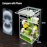 Jumping Spider Enclosure, DIY Insects Habitat - Green 2 - image 3