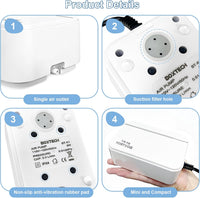 Boxtec Aquarium Ultra-Quiet Air Pump 8w - white - image 4