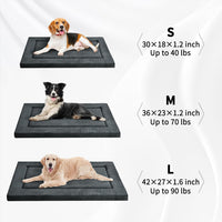 Dog Bed for Crate, Medium/Large Dogs Crate Bed - 42.0"L x 27.0"W x 1.6"Th / Dark Grey - image 2