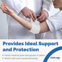 Self-Adhesive Bandage Wrap - Suitable for All Sports - Breathable Athletic Tape for Wrists - Knee and Ankle - Self Adhesive Bandage- 2 Inch- 24 Pack - White