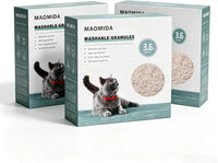 7.2lbs Washable Cat Litter Compatible with CatGenie Reusable – Daily Care for Cats - 3‑Pack, 10.8 lbs