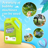 Bubble Solution Refill - 70 OZ Non-Toxic Pre-Mix Refill for Bubble Machine – Fun for Kids & Family - Green-32 Ounce - image 3