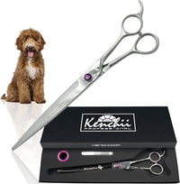 Kenchii Scorpion Dog Grooming Scissors 7in Curved - 9" Straight