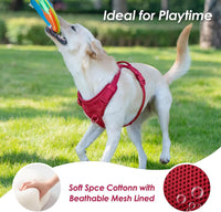 Sunraymascota No Pull Dog Harness for Medium Sized Dogs Puppy Vest - Burgundy Red / XL(Neck:24.8-38.6", Chest:29.1-45.3") - image 3