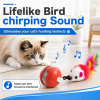 Interactive Cat Toys Smart Ball for Cats & Dogs! Now with 2 Rapid - Red-Green - image 4