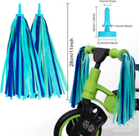 Bike Streamers Bike Tassels for Kids 1 Pair - ‎Ocean Blue - image 3