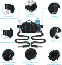 ETACCU Hands Free Dog Leash with Phone Pouch - 2 Dog Black - image 4